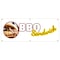 Signmission Bbq Sandwich Banner Heavy Duty 13 Oz Vinyl with Grommets Single Sided B-72 Bbq Sandwich - alternate 1